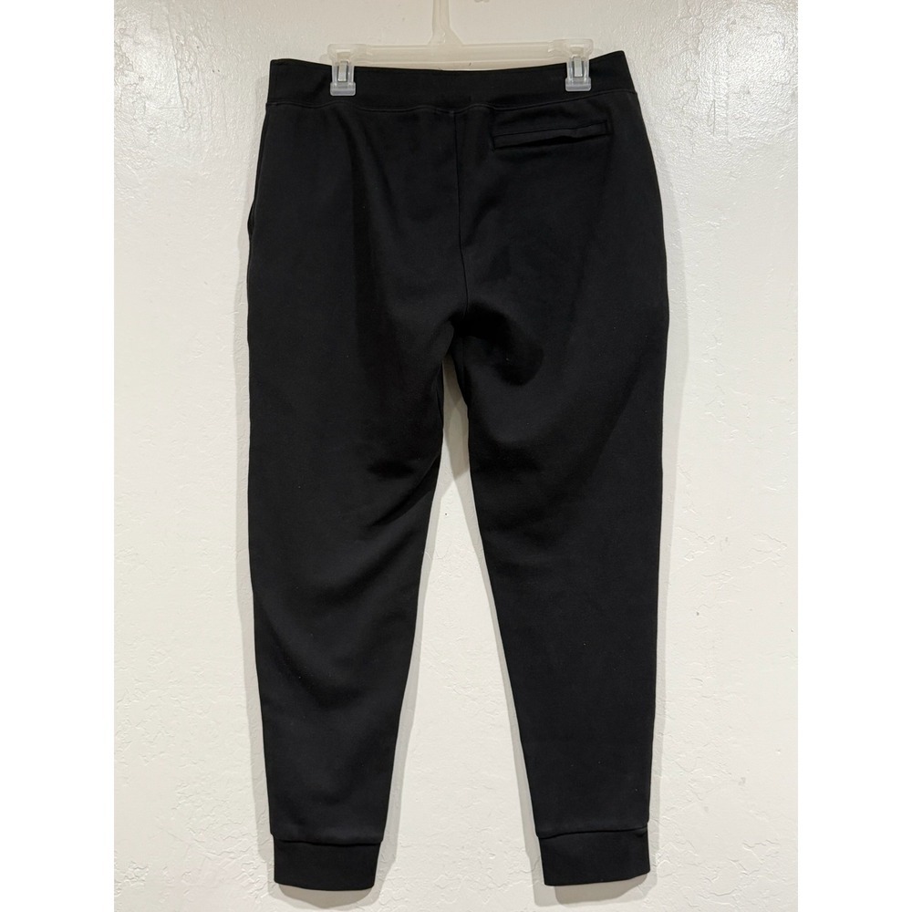 Polo Ralph Lauren Mens Double-Knit Jogger Pants Black Tapered Sweatpants Medium - Picture 3 of 8